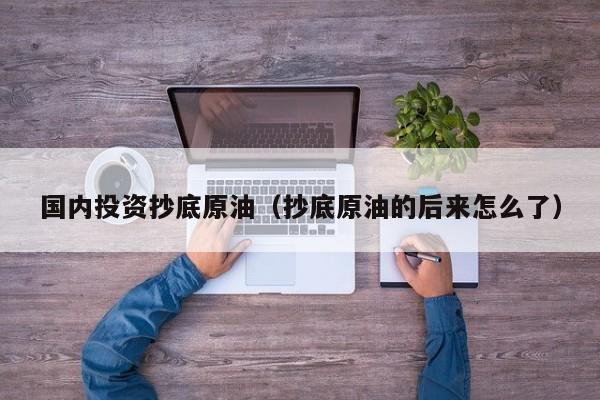 国内投资抄底原油（抄底原油的后来怎么了）
